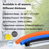 Feelers Pneumatic PU Tubing, 5/16"OD Hose PU Polyurethane Air Hose Tube Line for Air Compressor Water Fluid Transfer Black (16.4 ft)...