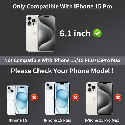 2 Pack Privacy Screen Protector for iPhone 15 Pro Gradient Soft Film for iPhone 15Pro Anti-Spy, Anti-Blue Light, Eye Protection, Anti-Fingerprint ...