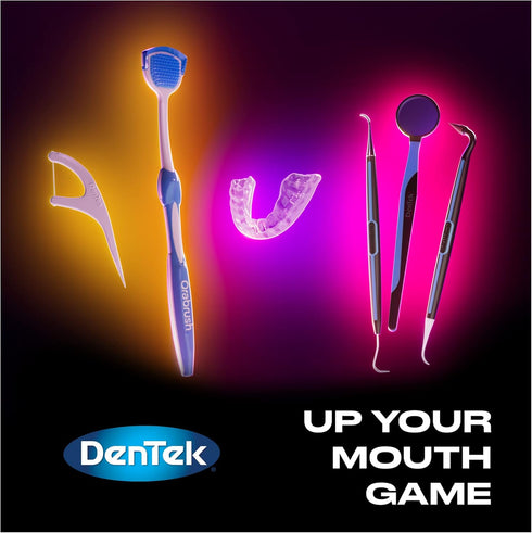 DenTek Triple Clean Advanced Clean Floss Picks, No Break & No Shred Floss, 75 Count, 3 Pack...