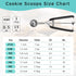 Small Cookie Scoop 1 Tbsp, Size #60 Cookie Dough Scoop, 1 Tableapoon Cookie Scoop for Baking, 18/8 Stainless Steel, Comfortable Grip, for Making C...