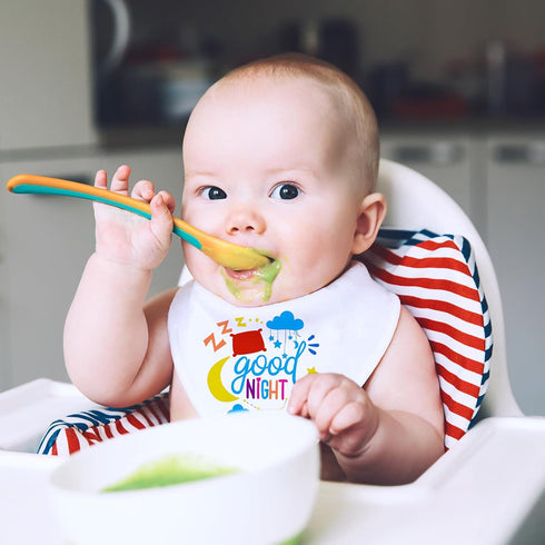 Jutom 38 Pcs DIY Baby Bibs Decorating Sets Includes 14 White Baby Bibs 10 Fabric Paint Markers 14 Stencils, 2 Ply Cotton Drool Bibs Plain Baby Sho...