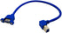 zdyCGTime 12" Panel Mount USB 3.0 A Female to Right Angled USB B Male Extension Cable with Screws(Blue)...