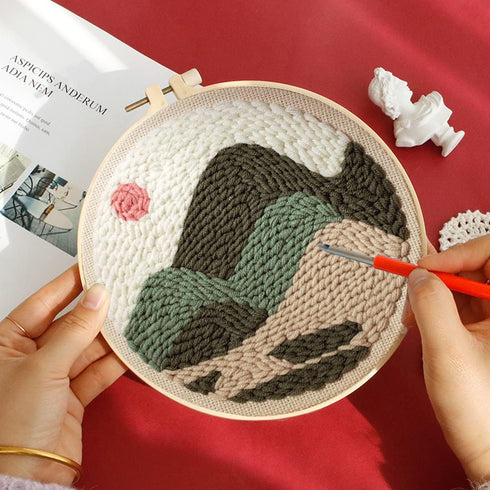 Punch Needle Embroidery Starter Kits-DIY Needle Craft Embroidery Supply for Adults Beginner (View)......