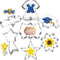 Graduation Cookie Cutter Set-7 Piece-Graduation Cap, Gown, Diploma, Sunflower, Star, Shooting Star and Plague Cookie Biscui Cutters for 2024 Gradu...