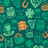 Jacob Alexander Men's Happy Saint Patrick's Day Kiss Me I'm Irish Lucky Symbols Pattern Pre-Tied Zipper Neck Tie - Green...