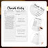 Church Notes Notebook 5.5 x 8.5 Inch Tear Away Sermon Note Journal Christian Sticky Note Pads Self Adhesive Religious Sticky Notepads Church Note ...