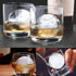 Ice Ball Molds Set of 4,Whiskey Ice Ball Maker Mold,Silicone Sphere Ice Molds with Built-in Funnel,Large Round Ice Cube Molds Make 2.5 Inch Sphere...