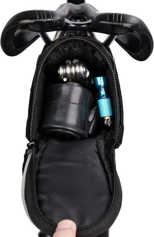 Rhinowalk Bike Saddle Bag Bicycle Under Seat Storage Pack for Repair Tool Kits with Reflective Strap for Mountain Road Bike Cycling Accessories...