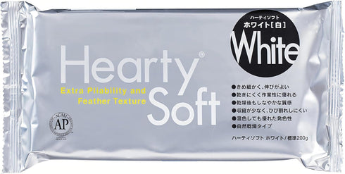 Hearty Soft Clay, White, Lightweight Air Dry Clay 180g (6.3 oz) | Fine & Flexible Texture Perfect for Flowers, Sweets & Deco, Miniature Food...