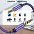 3.5mm Audio Cable,5FT 2Pack Aux Cord 3.5 mm Male to Male Car Stereo Jack Cord TRS Auxiliary Audio Cable Hi-Fi Sound Headphone Braided Cable for Sa...