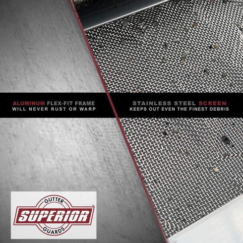 | NEW Raised Stainless-Steel Screen Technology Gutter Cover, DIY Constructed. Fits any Traditional 5-inch Gutter: 8-inch Sample Pack...