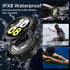 Miimall Waterproof Case for Samsung Galaxy Watch 6 40mm, Hard PC Bumper Cover with Tempered Glass Screen Protector for Galaxy Watch 6, Full Covera...