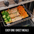Gorilla Grip BPA-Free Reusable Silicone Baking Mat, 2/3 Sheet, Nonstick Liner for Oven Cookie Sheets, Heat Resistant, No Oil Greasing Needed, Easy...