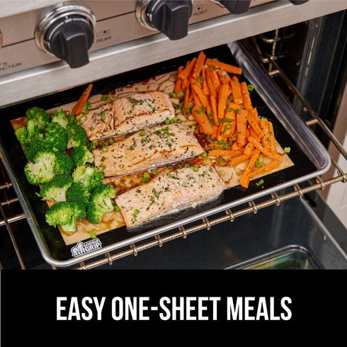 Gorilla Grip Non Stick Silicone Baking Mat Sheet, 2 Pack, Reusable Cookie Sheets Liner, Heat Resistant, No Oil Greasing Needed, Kitchen Oven Essen...