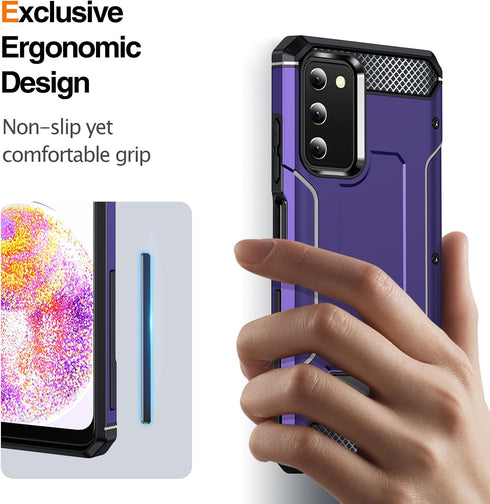Galaxy A03S Case for Samsung Galaxy A03S Case Military Grade Drop Shockproof with Metal Kickstand Stand Armor Protective Case for Galaxy A03S Phon...