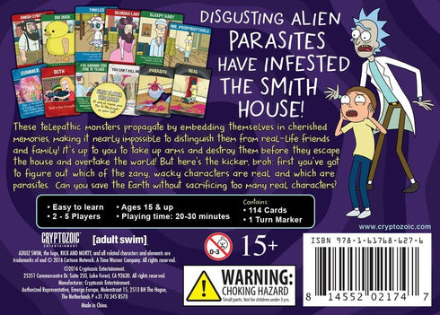 Rick and Morty Total Rickall Cooperative Card Game...