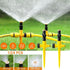 TINGMEI Upgraded Rotation Auto Irrigation System Sprinkler, 360° Adjustable Garden Sprinkler with 1/2 inch Quick connectors, Water Sprinkler for L...
