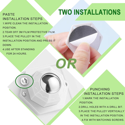 8 Pack Self Adhesive Caster Wheels, 360°Rotation Mini Caster Wheels for Small Appliances, Stainless Steel Rollers Universal Wheel for Trash Can St...