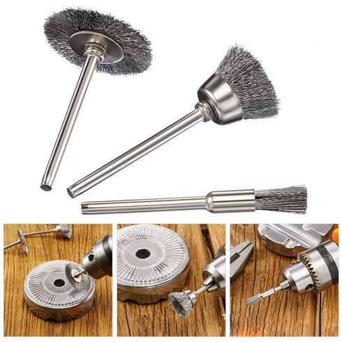 60 Pieces Wire Cup Brush Set,Vankcp Power Rotary Tool Buffing Wheels Small Wire Brushes Set for Drill Grinder Rotary Tools...