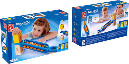 Hape 13Pcs Quadrilla Sonic Playground Marble Run Attachment| Educational Construction Toys for 4 Years and Up...