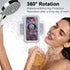 Shower Phone Holder Waterproof,480° Rotating Wall Phone Holder Mount with HD Touch Screen Guardian Phone up to 7 inch for iPhone 15 14 13 12 Pro 1...