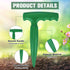 6.9 inch Bulb Planter Tool - Plastic Sow Dibbler with Handle - Garden Hand Dibber for Plant - Seed Planter Tool for Sowing Seeds,Planting Bulbs,Di...