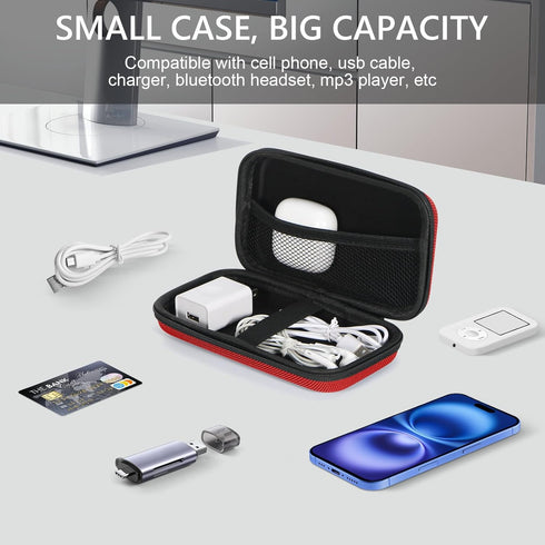 Hard Protective Travel Case, GLCON Electronic Organizer for Anker/Jackery/RAVPower Power Bank, Shockproof EVA Carrying Case for Cell Phones, Trave...