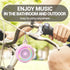 Bluetooth Shower Speaker Waterproof - Small Portable Bluetooth Speaker Wireless with Clip - Powerful Bass and Louder Volume - Colorful Lights and ...