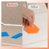 Caulk Tool Set 4 Pcs Sealant Silicone Finishing Kits 3 in 1 Scraper Multifunction Hand Tools Orange Grout Caulk Remover Applicator for Kitchen Bat...