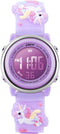 L LAVAREDO Kids Watches Girl Watches Ages 3-12 Sports Waterproof 3D Cute Cartoon Digital 7 Color Lights Wrist Watch for Kids...