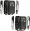 Chrome Key Fob Keyless Entry Remote Shell Case & Pad fits Chevy Silverado Colorado / GMC Sierra Canyon 2014 2015 2016 2017 (M3N-32337100), Set of ...