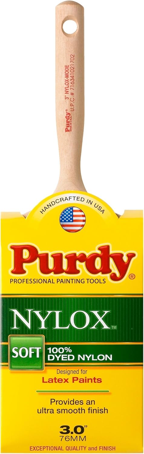 Purdy 144228230 Nylox Series Mode Flat Trim Paint Brush, 3 inch...