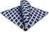 S&W SHLAX&WING Pocket Square for Men Satin Woven Rhombic Checkered Blue Grey for Party Prom...