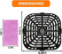 Air Fryer Grill Pan for Instants Vortex 2QT Mini Air Fryer Oven, Premium Air Fryer Grill Crisper Plate, Air Fryer Grate Grid with Rubber Tabs for ...