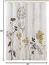 Cream Fabric Shower Curtain,Silhouette Flower Polyester Fabric,Waterproof Floral Leaves Shower Curtain,Plants Printed Shower Curtains for Bathroom...