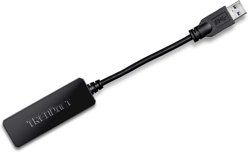 TRENDnet USB 3.0 to Gigabit Ethernet Adapter, Full Duplex 2Gbps Ethernet Speeds, Up to 1Gbps, USB to Gigabit Ethernet Adapter, USB-A, Windows Comp...