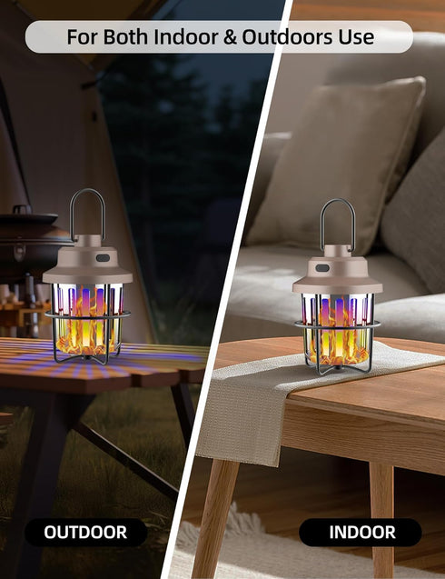 Bug Zapper Outdoor Camping Light Flashlight with Mosquito Zapper, Portable & Rechargeable Flying Insect Killer Lantern, IPX4 Waterproof Indoor and...