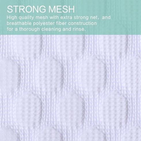 3-Pack Mesh Laundry Bags for Washing Machine - Ideal for Delicates, Lingerie, Bras, and Shoes - Resistant, Breathable, and Zippered Wash Bag for T...