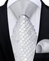 DiBanGu Mens Sequin Skinny Tie and Pocket Square Set,Shiny Solid Satin Slim Necktie for Party Wedding...