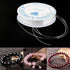 Amaney 4 Roll 0.8mm Elastic String, Stretchy String Crystal String Bead Cord with Beading Needles and Scissors for Bracelet, Beading and Jewelry M...