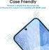 amFilm 3+1 Pack for Google Pixel 8A Screen Protector Tempered Glass, Ultrasonic Fingerprint Compatible, with Easy Installation Frame, Anti Scratch...