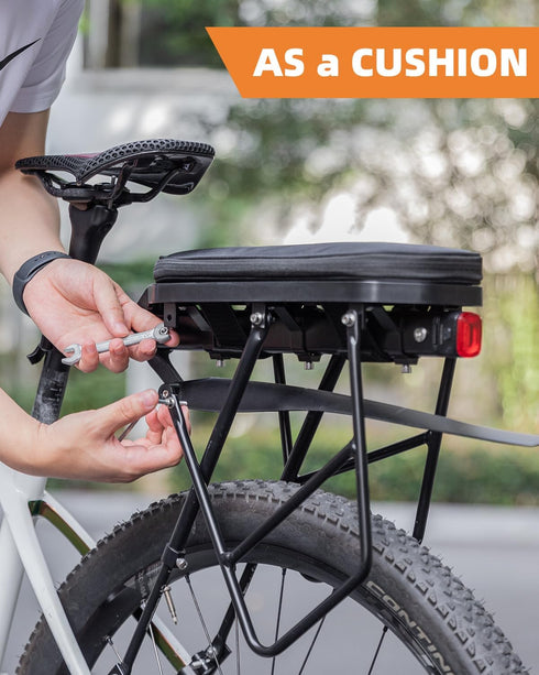 ROCKBROS Foldable Bike Bag for Rear Rack - Durable, Expandable, and Versatile - 5L Capacity...