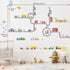 DECOWALL SG3-1404P1405 The Road and Cars Kids Wall Stickers Wall Decals Peel and Stick Removable Wall Stickers for Kids Nursery Bedroom Living Roo...