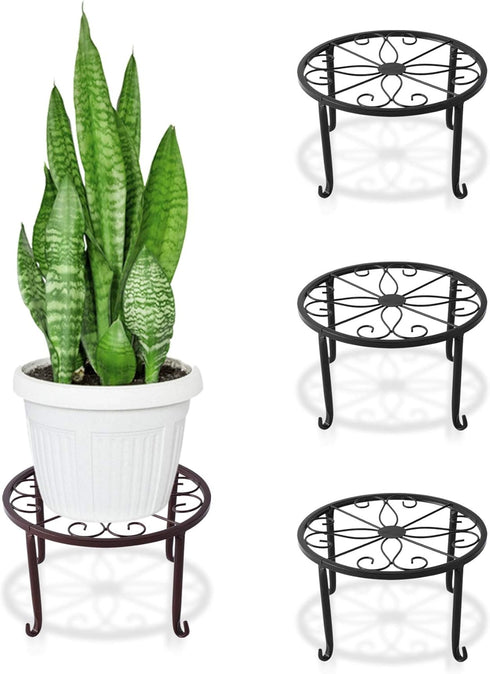 Plant Stand Indoor Outdoor,Metal Plant Stand Sets of 3,Corner Black Plant Stand,small Plant Holder,Plant Pot Holder stand,Potted Plant Stand,Flowe...