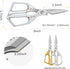 Multi-Function Kitchen Scissors Heavy Duty Kitchen Shears,Cutting Food Tools Cooking Shears for Chicken,Meat,Fish,Poultry(Sliver)...