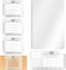 Straight Line Stencil Template for Journaling and Envelope Addressing Guide Stencil Templates Set Plastic Scale Writing Calligraphy Ruler Line Gui...