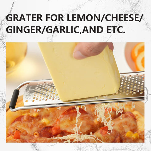 ALLTOP Lemon Zester, Hand-held Stainless Steel Food Grater,Pro Kitchen Tool for Cheese Parmesan Vegetable Ginger Garlic Nutmeg Citrus Lime Orange ...