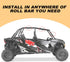 UTV Roll Bar Grab Handles for Polaris RZR Can Am,UTV Grab Handles fit 1.75"-2" Rollbar,ATV Passenger Grab Handle Grips 2Pcs (Red CAMO Paracord)...