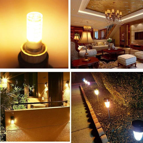 TAIYALOO G4 LED Bulbs 5W T3 40W Halogen Replacement 12V AC/DC JC Bi-Pin Base for Outdoor Landscape Lighting Deck Stair Step Path Lights, Warm Whit...