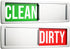Clean/Dirty Dishwasher Magnet, Dishwasher Magnet Clean Dirty Sign, Clean and Dirty Magnetic Dish Signs for Home & Kitchen, Perfect New Home Access...